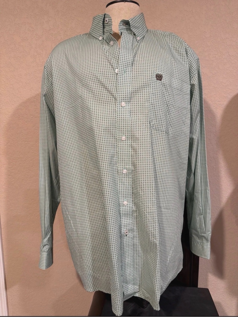 Mens Cinch XXL Classic Fit Collared Button Down